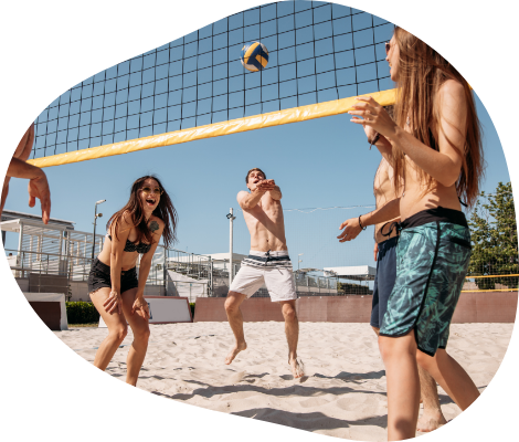 Beach volleyball at MyLiverty